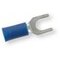 Terminal horquilla aislado azul, Ø horquilla 5,3 mm